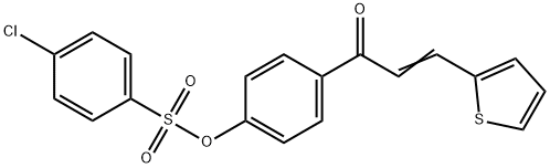 4-[3-(2-THIENYL)ACRYLOYL]PHENYL 4-CHLOROBENZENESULFONATE Struktur