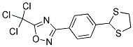 3-[4-(1,3-DITHIOLAN-2-YL)PHENYL]-5-(TRICHLOROMETHYL)-1,2,4-OXADIAZOLE Struktur