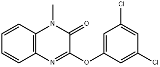 3-(3,5-DICHLOROPHENOXY)-1-METHYL-2(1H)-QUINOXALINONE Struktur