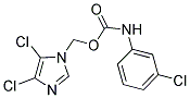 (4,5-DICHLORO-1H-IMIDAZOL-1-YL)METHYL N-(3-CHLOROPHENYL)CARBAMATE Struktur