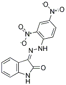 (3Z)-1H-INDOLE-2,3-DIONE 3-[(2,4-DINITROPHENYL)HYDRAZONE] Struktur