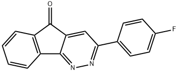 3-(4-FLUOROPHENYL)-5H-INDENO[1,2-C]PYRIDAZIN-5-ONE Struktur