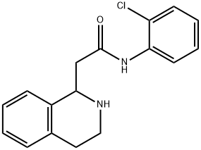 N-(2-CHLOROPHENYL)-2-(1,2,3,4-TETRAHYDRO-1-ISOQUINOLINYL)ACETAMIDE Struktur