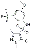 N4-[3-METHOXY-5-(TRIFLUOROMETHYL)PHENYL]-5-CHLORO-1,3-DIMETHYL-1H-PYRAZOLE-4-SULFONAMIDE Struktur