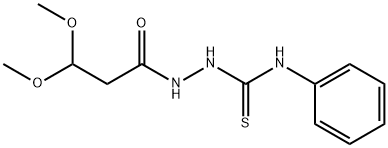 2-(3,3-DIMETHOXYPROPANOYL)-N-PHENYL-1-HYDRAZINECARBOTHIOAMIDE Struktur