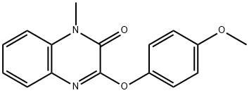 3-(4-METHOXYPHENOXY)-1-METHYL-2(1H)-QUINOXALINONE Struktur