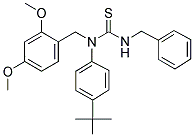 (((2,4-DIMETHOXYPHENYL)METHYL)(4-(TERT-BUTYL)PHENYL)AMINO)(BENZYLAMINO)METHANE-1-THIONE Structure