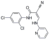 N-(2,4-DICHLOROPHENYL)-2-NITRILO-3-(2-PYRIDYLAMINO)PROP-2-ENAMIDE Struktur