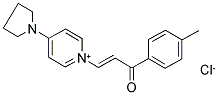 1-(4-METHYLPHENYL)-3-(4-TETRAHYDRO-1H-PYRROL-1-YLPYRIDINIUM-1-YL)PROP-2-EN-1-ONE CHLORIDE Struktur