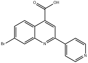 6-BROMO-2-PYRIDIN-4-YL-QUINOLINE-4-CARBOXYLIC ACID Struktur