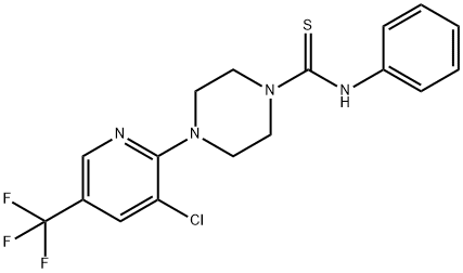 (4-(3-CHLORO-5-(TRIFLUOROMETHYL)(2-PYRIDYL))PIPERAZINYL)(PHENYLAMINO)METHANE-1-THIONE Struktur