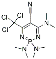 2,2,4-TRI(DIMETHYLAMINO)-6-(TRICHLOROMETHYL)-1,3,2LAMBDA5-DIAZAPHOSPHININE-5-CARBONITRILE Struktur