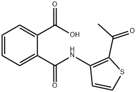 N-(2-ACETYL-THIOPHEN-3-YL)-PHTHALAMIC ACID Struktur