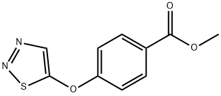 METHYL 4-(1,2,3-THIADIAZOL-5-YLOXY)BENZENECARBOXYLATE Struktur