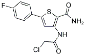 3-[(2-CHLOROACETYL)AMINO]-5-(4-FLUOROPHENYL)THIOPHENE-2-CARBOXAMIDE Struktur