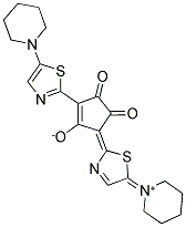 1,3-BIS(5-PIPERDINO-1,3-THIAZOL-2-YL)-4,5-DI-OXO-CYCLOPENTENYLUM-2-OLAT Struktur