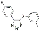 4-(4-FLUOROPHENYL)-1,2,3-THIADIAZOL-5-YL 3-METHYLPHENYL SULFIDE Struktur