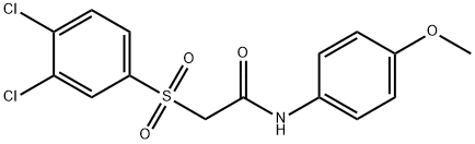 2-[(3,4-DICHLOROPHENYL)SULFONYL]-N-(4-METHOXYPHENYL)ACETAMIDE Struktur