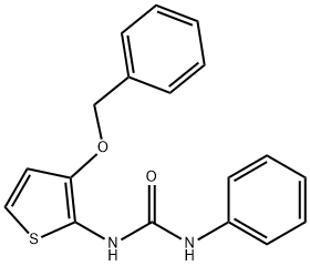 N-[3-(BENZYLOXY)-2-THIENYL]-N'-PHENYLUREA Struktur