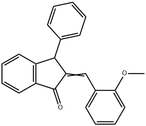 2-[(2-METHOXYPHENYL)METHYLENE]-3-PHENYL-1-INDANONE Struktur