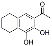 1-(3,4-DIHYDROXY-5,6,7,8-TETRAHYDRONAPHTHALEN-2-YL)ETHAN-1-ONE Struktur