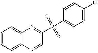 2-[(4-BROMOPHENYL)SULFONYL]QUINOXALINE Struktur