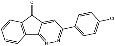 3-(4-CHLOROPHENYL)-5H-INDENO[1,2-C]PYRIDAZIN-5-ONE Struktur