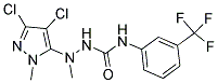 2-(3,4-DICHLORO-1-METHYL-1H-PYRAZOL-5-YL)-2-METHYL-N-[3-(TRIFLUOROMETHYL)PHENYL]-1-HYDRAZINECARBOXAMIDE Struktur