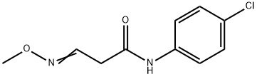 N-(4-CHLOROPHENYL)-3-(METHOXYIMINO)PROPANAMIDE Struktur