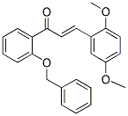 1-[2-(BENZYLOXY)PHENYL]-3-(2,5-DIMETHOXYPHENYL)PROP-2-EN-1-ONE Struktur