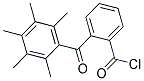 2-(2,3,4,5,6-PENTAMETHYLBENZOYL)BENZENE-1-CARBONYL CHLORIDE Struktur