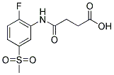 4-([2-FLUORO-5-(METHYLSULFONYL)PHENYL]AMINO)-4-OXOBUTANOIC ACID Struktur