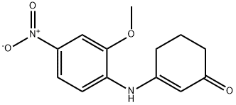 3-((2-METHOXY-4-NITROPHENYL)AMINO)CYCLOHEX-2-EN-1-ONE Struktur