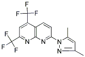 7-(3,5-DIMETHYL-1H-PYRAZOL-1-YL)-2,4-BIS(TRIFLUOROMETHYL)[1,8]NAPHTHYRIDINE Struktur