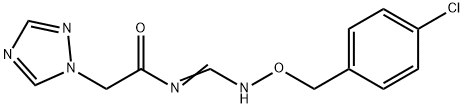 N-(([(4-CHLOROBENZYL)OXY]IMINO)METHYL)-2-(1H-1,2,4-TRIAZOL-1-YL)ACETAMIDE Struktur