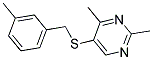 2,4-DIMETHYL-5-[(3-METHYLBENZYL)THIO]PYRIMIDINE Struktur