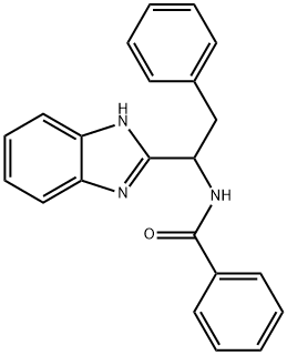 N-[1-(1H-1,3-BENZIMIDAZOL-2-YL)-2-PHENYLETHYL]BENZENECARBOXAMIDE Struktur