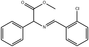 METHYL 2-([(2-CHLOROPHENYL)METHYLENE]AMINO)-2-PHENYLACETATE Struktur