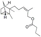 2-PENTEN-1-OL, 5-(2,3-DIMETHYL TRICYCLO [2.2.1.0(2,6)]HEPT-3-YL)-2-METHYL:BUTYRATE Struktur