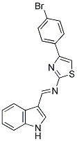 2-(1-AZA-2-INDOL-3-YLVINYL)-4-(4-BROMOPHENYL)-1,3-THIAZOLE Struktur