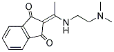 2-(((2-(DIMETHYLAMINO)ETHYL)AMINO)ETHYLIDENE)INDANE-1,3-DIONE Struktur