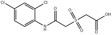 2-([2-(2,4-DICHLOROANILINO)-2-OXOETHYL]SULFONYL)ACETIC ACID Struktur