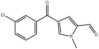 4-(3-CHLOROBENZOYL)-1-METHYL-1H-PYRROLE-2-CARBALDEHYDE Struktur