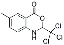 6-METHYL-2-(TRICHLOROMETHYL)-1,4-DIHYDRO-2H-3,1-BENZOXAZIN-4-ONE Struktur