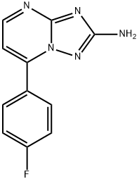 7-(4-FLUOROPHENYL)[1,2,4]TRIAZOLO[1,5-A]PYRIMIDIN-2-AMINE Struktur