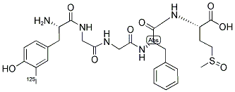 ENKEPHALIN, [125I]TYR1, MET (O)5- Struktur