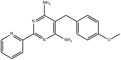 5-(4-METHOXYBENZYL)-2-(2-PYRIDINYL)-4,6-PYRIMIDINEDIAMINE Struktur