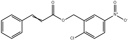 2-CHLORO-5-NITROBENZYL 3-PHENYLACRYLATE Struktur