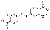 DI(3-METHOXY-4-NITROPHENYL) DISULFIDE Struktur