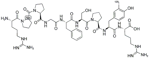 ([125I]-TYR8)-BRADYKININ Struktur